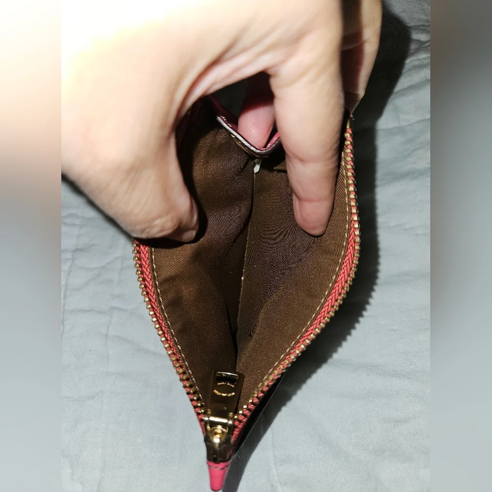 Coach Women's Colorful Credit Card Holder with Keychain ID Wallet Change Purse. - Picture 6 of 7